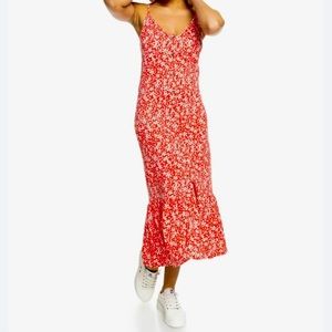 Roxy Dresses | Seaside State Strappy Dress Poppy Red Betty